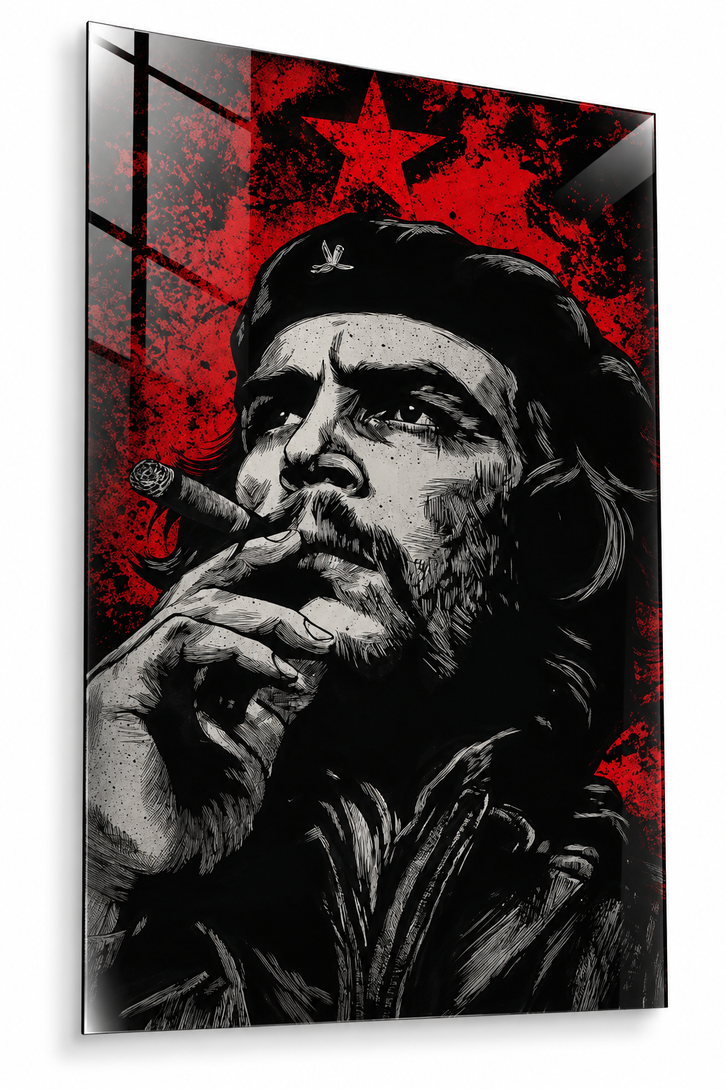 Che Guevara Portresi Cam Tablo