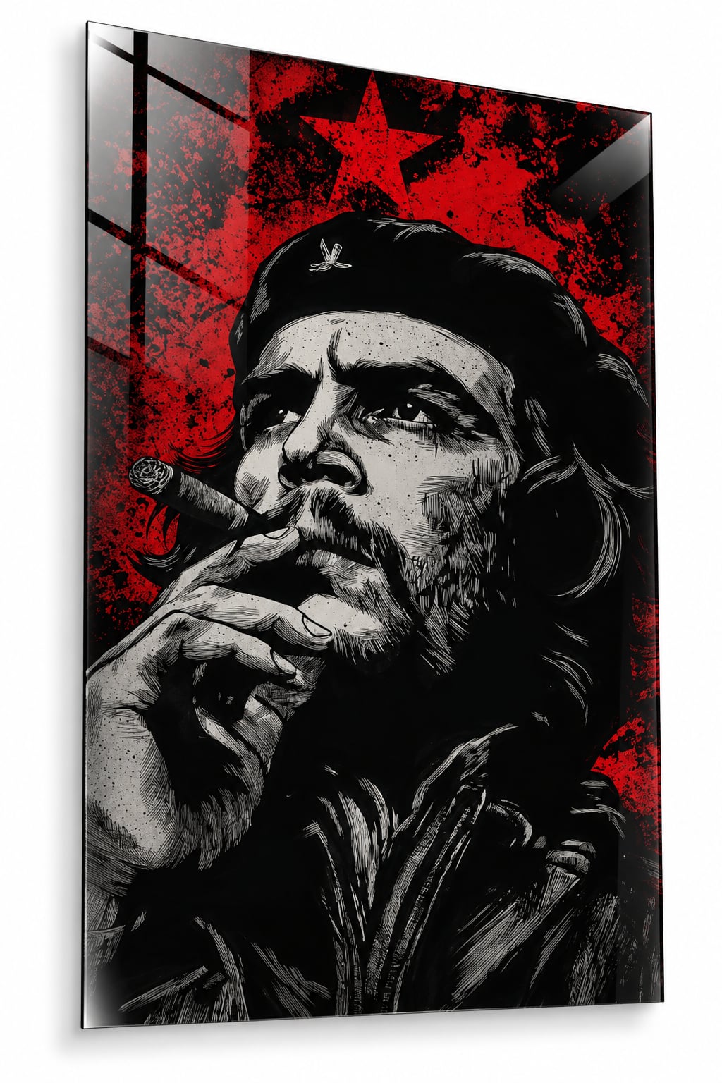 Che Guevara Portresi Cam Tablo